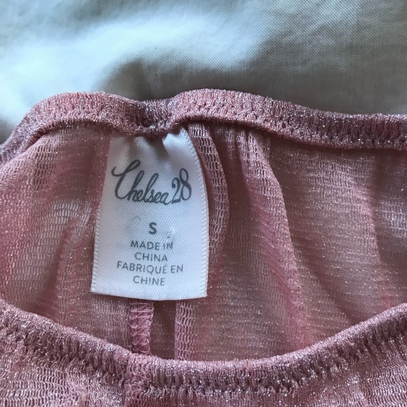 Pink sparkly sheer lingerie set. NWOT. - Picture 2 of 4